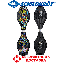 Ролерсерф вейвборд двоколісний Schildkröt Waveboard Good Vibes Graffiti PU 80 мм навантаження 80 кг вага 2 кг