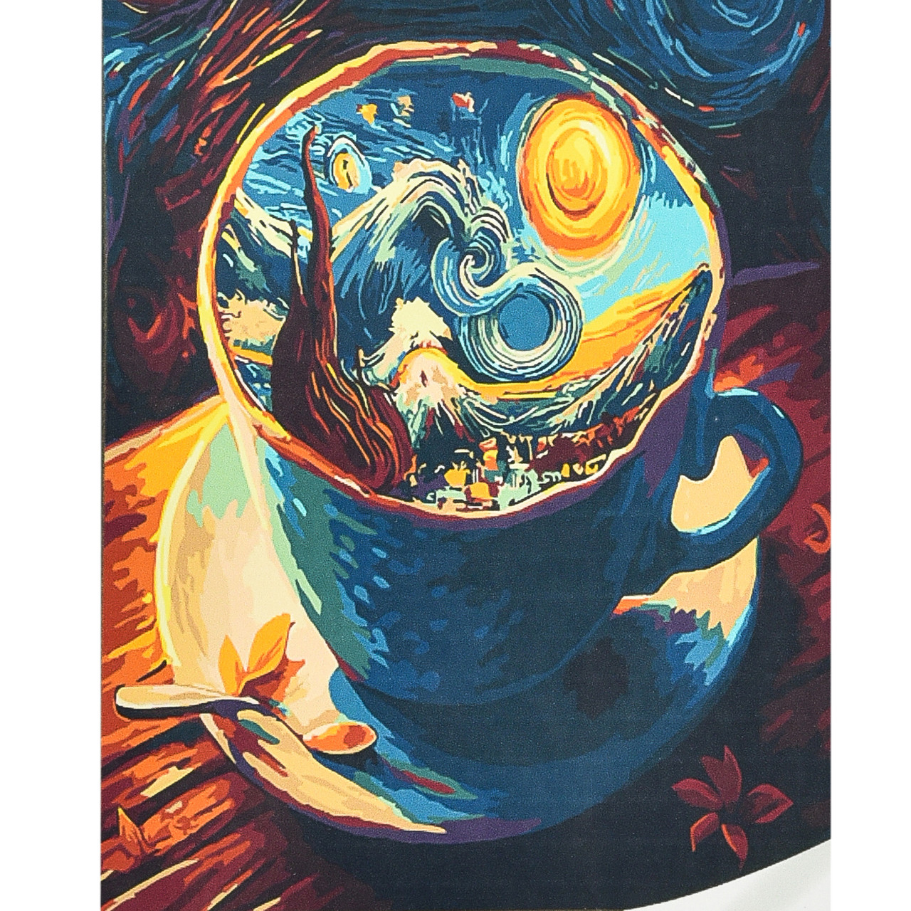 Картина за номерами Світ у чашці розміром 50х50 см Strateg: (AA003), фото 1