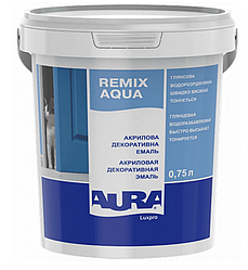 Акрилова глянцева емаль Aura Luxpro Remix Aqua 70, біла, 0,75л