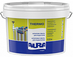 Універсальні емалі AURA Luxpro Thermo, глянцева водорозбавима емаль для радіаторів
