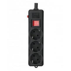 Фільтр живлення Gembird Pro (SPG3-G-10B-PRO) 3 розетки, 3 м, чорний