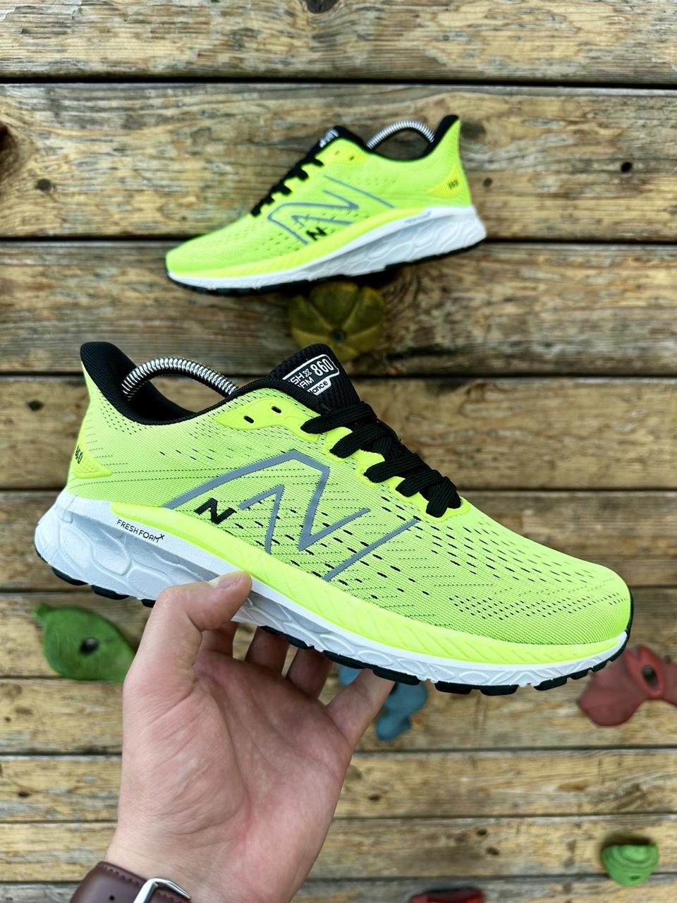 Спортивные кроссовки мужские New Balance Fresh Foam 860 светло зеленого ...