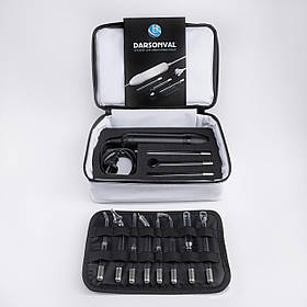 Дарсонваль чорний з сумкою та набором електродів (11 шт)