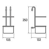 Підвісна склянка Lemax, чорна матова (YJ-G017 E BL), фото 2