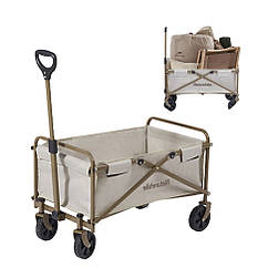 Туристичний складаний візок ТС06 Naturehike CNH22JU012 72л (Пісочний)