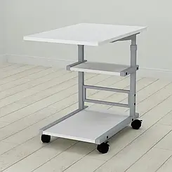 Стіл Приставний Адан 62x40x60 на колесах з регулюванням висоти
