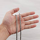 Срібна цепочка чоловіча товста лисячий хвіст (фокс). Масивний ланцюг срібло 925. Діаметр 6 мм. Довжина 50 см, фото 3