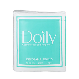 Рушники в пачці зі спанлейсу сітка Doily Compact 40г/м 40*70 Білі  50 шт