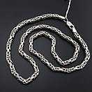 Срібна цепочка чоловіча товста лисячий хвіст (фокс). Масивний ланцюг срібло 925. Діаметр 6 мм. Довжина 50 см, фото 7