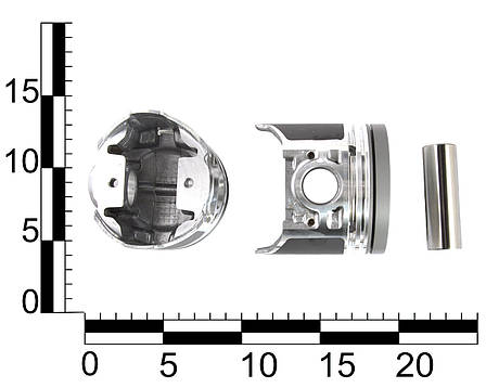 Поршень двигуна ВАЗ 2105 (79,4) (+0,40) (поршень, палець) анодовані (к-т 4 шт.), фото 2
