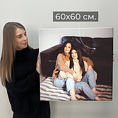 Фото друк на холсті 60×60 см - глянцеве покриття