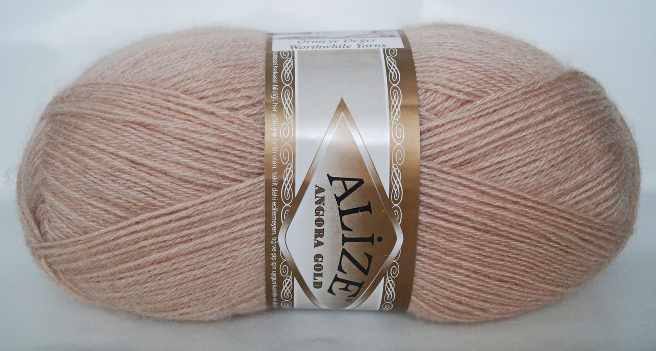 Нитки пряжа для в'язання ANGORA GOLD Ангора Голд від ALIZE Алізе № 524 - беж