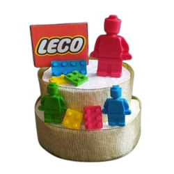 Цукрова прикраса для торта Лего