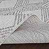 Безворсовий фактурний  турецький килим AGRA EK91A white/l.grey, фото 4