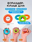 Набір 10 кістьових еспандерів для рук еспандер тренажери еспандери пальців руки пензля передплічника, фото 2