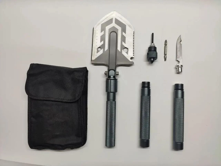 Багатофункціональна лопата 16 в 1 Kraft&Dele KD10657 Багатофункціональна тактична саперна лопата, фото 1