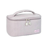 Косметичка зі штучної шкіри, дорожній органайзер для косметики Фіолетова