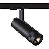 Трековий спотовий світильник Ø51 мм. PT012 (чор) 10W 4000К, фото 4