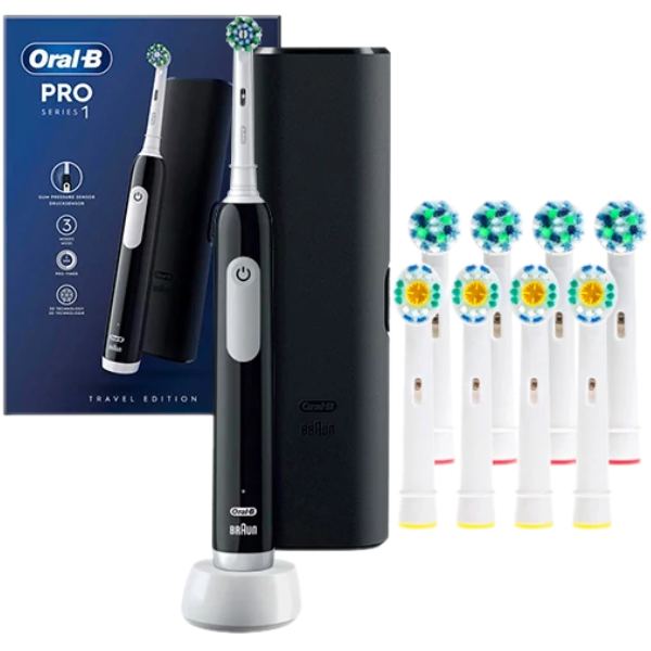 Електрична зубна щітка Oral-B D305.513.3X Pro Series 1 Black Travel Case