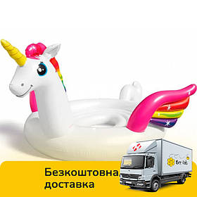 Надувний пліт для компанії Єдиноріг Intex 57296 (429-302-152см, 2 ручки, 4 підсклянники) Акція до 30.06