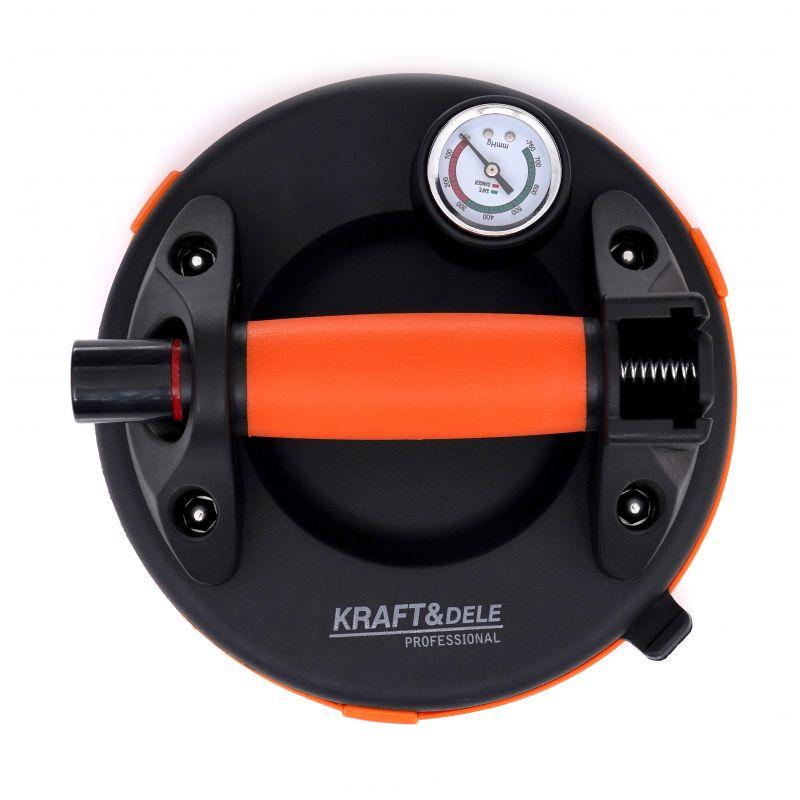 Присоска з вакуумним фіксатором 200 мм/190 кг Kraft&Dele KD10738 вакуумна монтажна присоска, фото 1