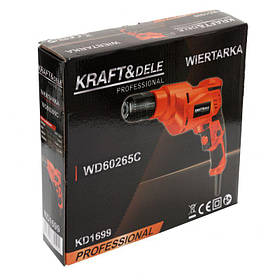 Потужний дриль 1200 Вт (0-2880хв) Kraft&Dele KD1699 дриль електричний