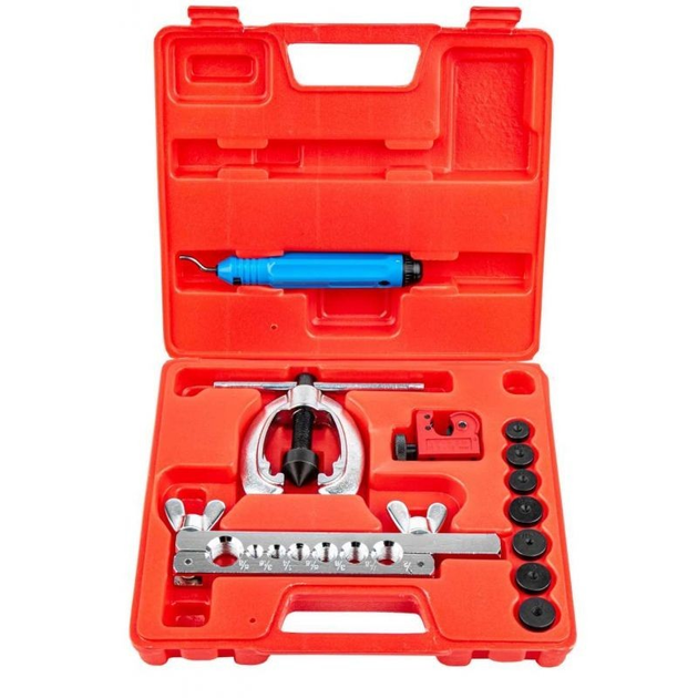 Набір для розвальцювання трубок 11ел. Kraft & Dele KD10445 інструмент для зняття гальмівних трубок, фото 1