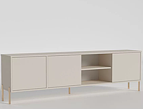 Комбінована тумба довга з відкритими та закритими полицями Dominika Домініка No 4 Luxe Studio