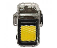 Запальничка спіральна 9258 з LED-ліхтариком, чорна