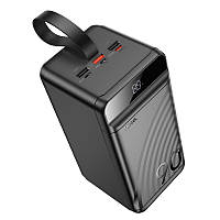 УМБ портативне зарядне Power Bank HOCO J123D 90000 mAh 3USB, Type-C, Lightning, QC, чорне