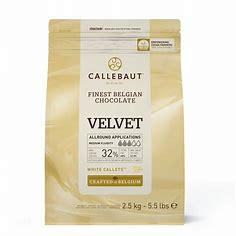 Натуральний білий шоколад (Velvet) 32% TM Callebaut, 100г