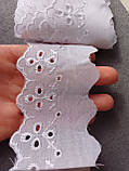 Мереживо прошва батист біле "рідзинка", ширина 6.5 см (1 паковання=13 м), фото 5