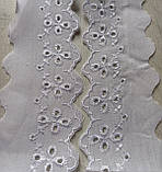 Мереживо прошва батист біле "рідзинка", ширина 6.5 см (1 паковання=13 м), фото 3