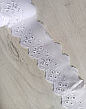 Мереживо прошва батист біле "рідзинка", ширина 6.5 см (1 паковання=13 м), фото 2