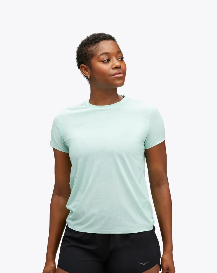Футболка для спорту жіноча HOKA AIROLITE RUN SHORT SLEEVE 1151084  CLDL