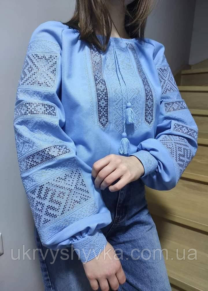 Вишита сорочка "Блакить"