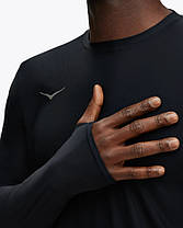 Футболка для спорту з довгим рукавом чоловіча HOKA AIROLITE RUN LONG SLEEVE 1151072 BLK, фото 5