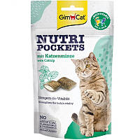 Ласощі для котів Nutri Pockets Catnip and Multi-Vitamin з котячою м'ятою і вітамінами 60 г GimCat