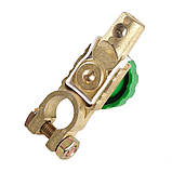 Клема АКБ з вимикачем маси баранчик (green), фото 3