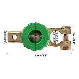 Клема АКБ з вимикачем маси баранчик (green), фото 5