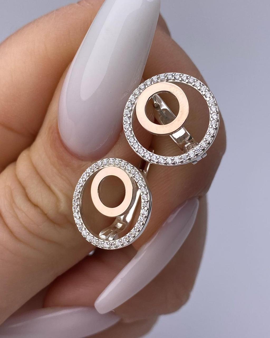 Сережки з золотом 375п, фото 1