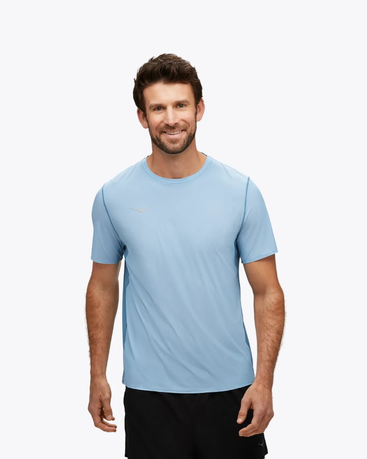 Футболка для спорту чоловіча HOKA AIROLITE RUN SHORT SLEEVE 1151071 DUS
