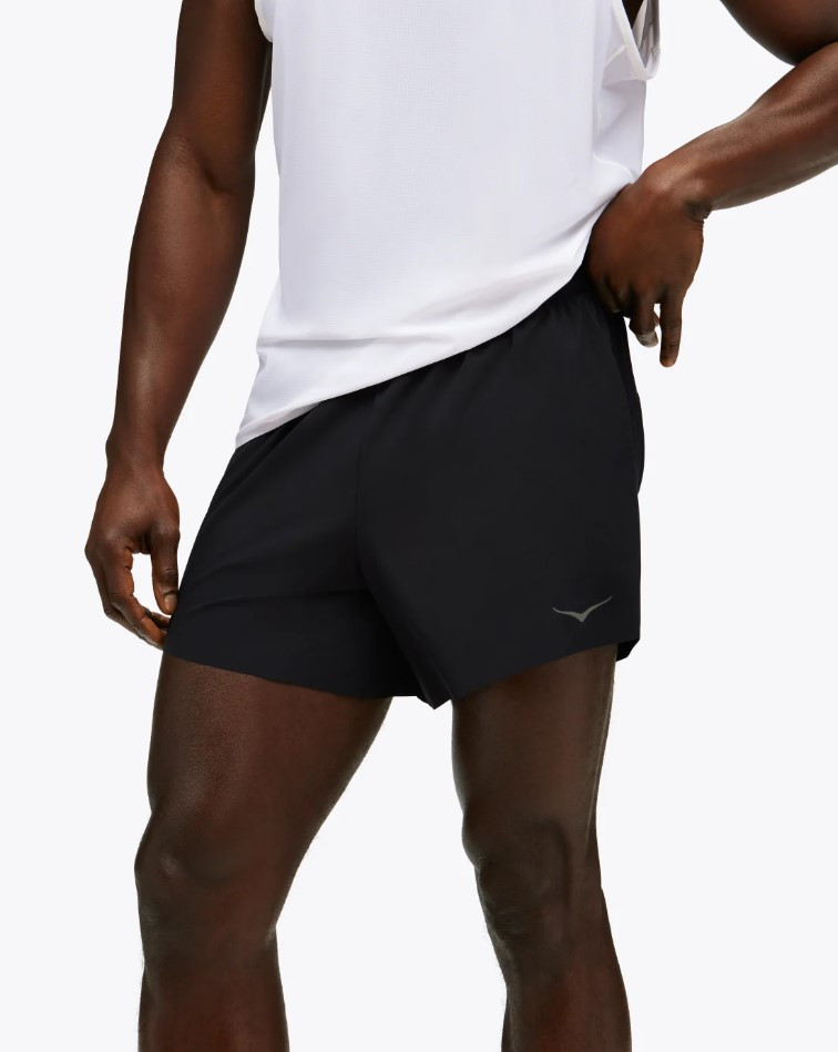 Шорти для бігу чоловічі HOKA GLIDE 5'' SHORT W/BRIEF 1151077 BLK