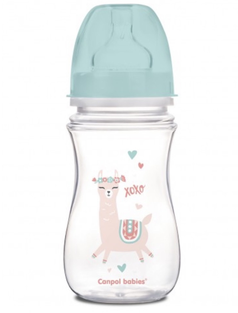 Пляшечка антиколікова з широким горлечком Easystart - Toys 240 мл зелена Canpol 35/221, фото 1