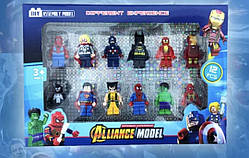 Набір фігурок Супергерої Marvel, DC, 12 шт. Чоловічки Людина-павук, Бетмен, Халк, Капітан Америка, Веном