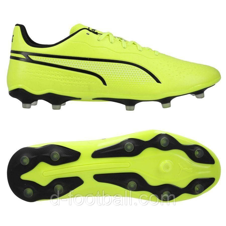 Футбольні бутси Puma KING Match FG/AG 107570-04, Салатовий, Розмір (EU) — 41