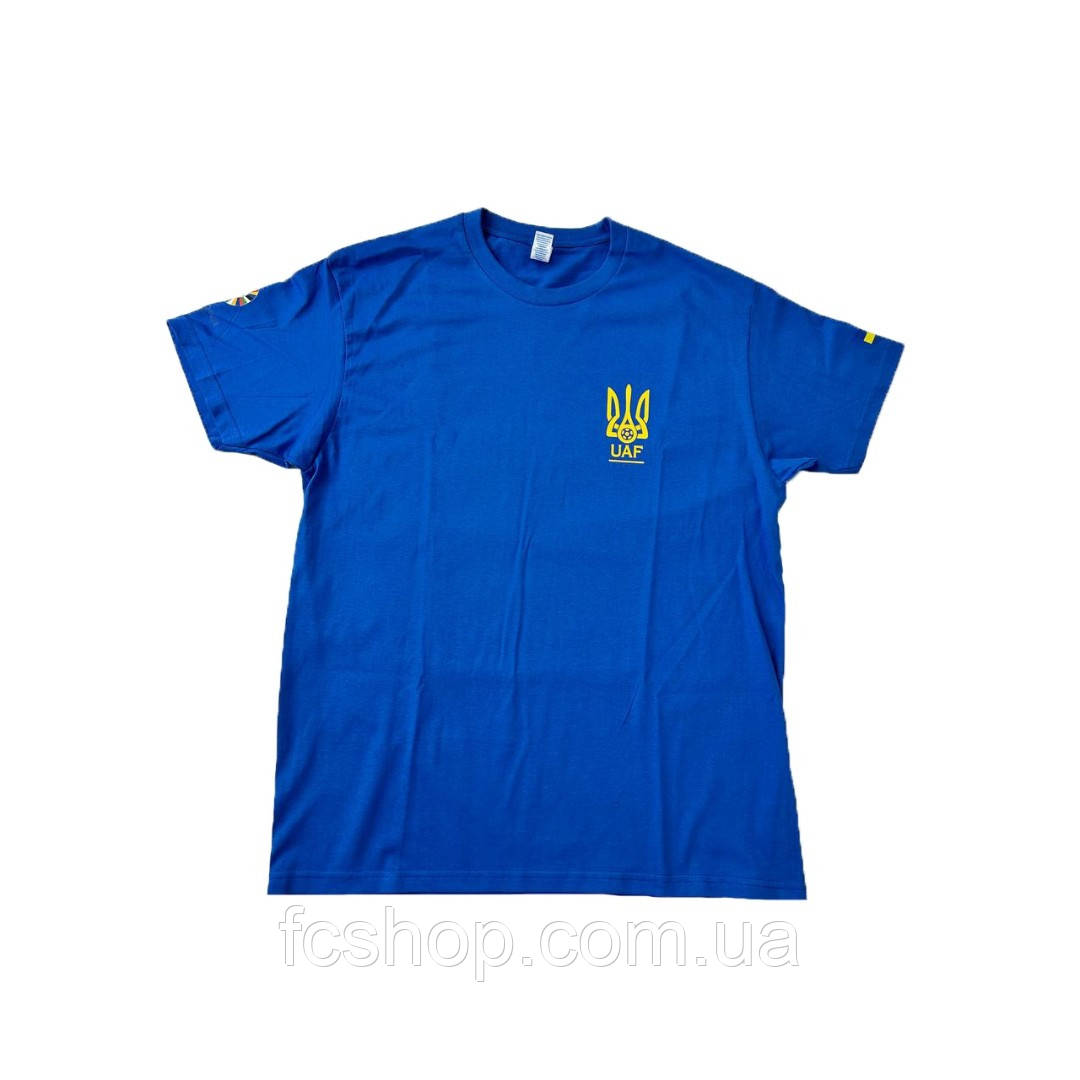 Футболка фанатська Ukraine AFU EURO 2024 синя PREMIUM AFU-TSRA190-RB, Синій, Розмір (EU) — 3XL, фото 1