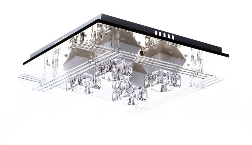 ЛЮСТРА СТЕЛЬОВА НА 4 ЛАМПИ 200105/450, фото 1