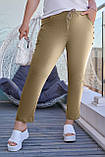 Літні стильні жіночі зручні штани великих розмірів (р.52-60). Арт-1819/9, фото 8