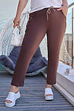 Літні стильні жіночі зручні штани великих розмірів (р.52-60). Арт-1819/9, фото 2